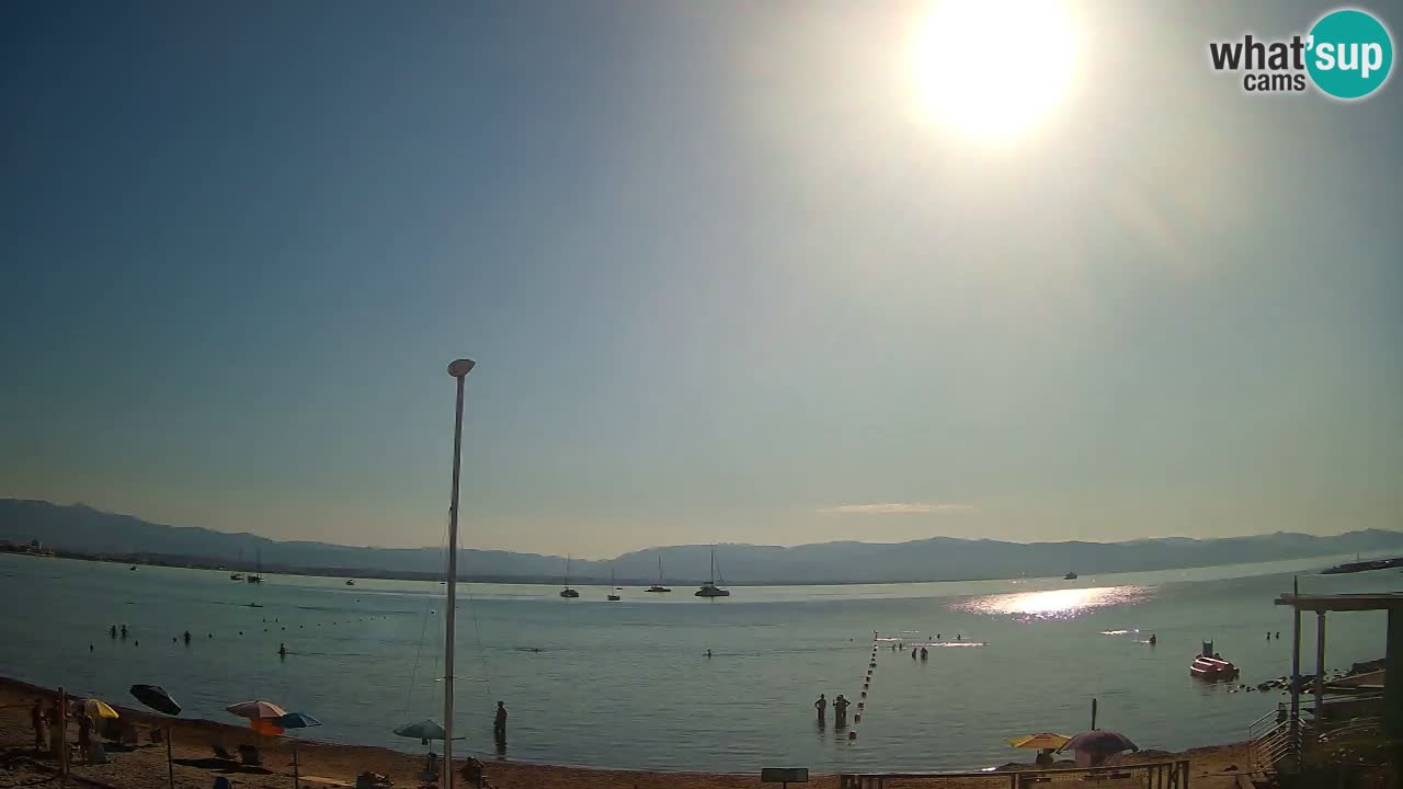 Webcam Cagliari Windsurf Club – Playa del Poetto en directo