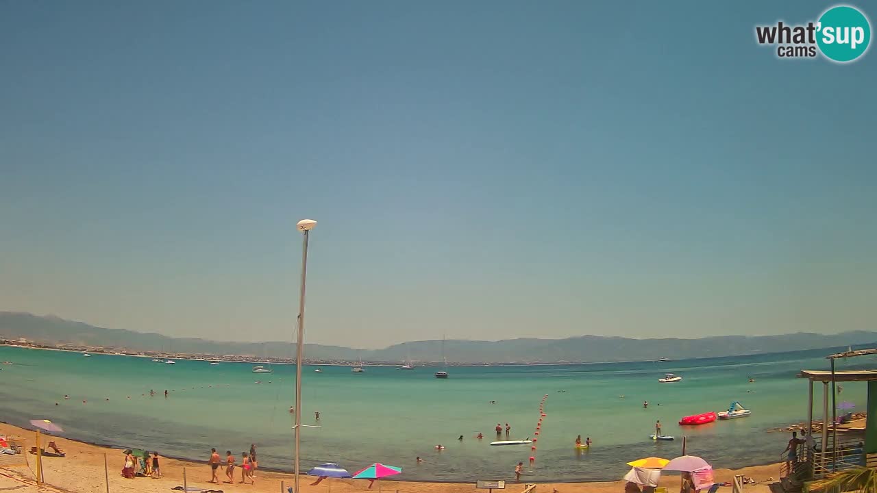 Webcam Cagliari Windsurf Club – Liveblick vom Poetto Strand