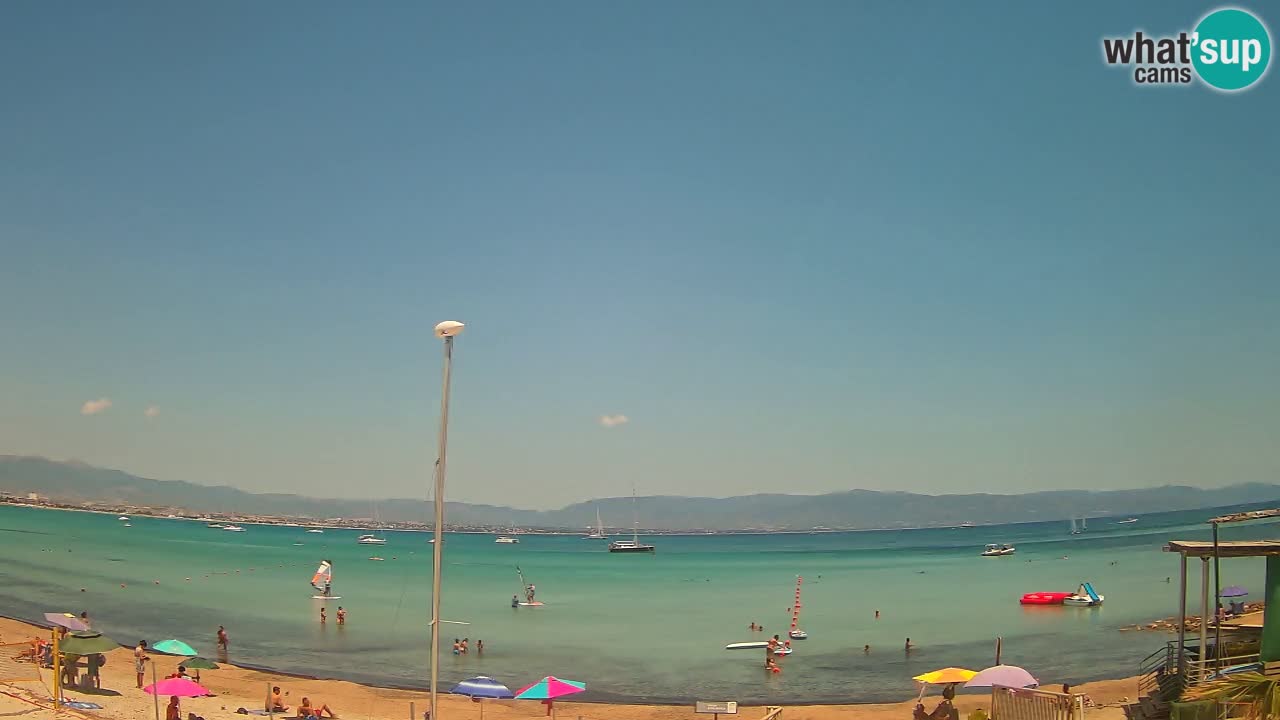 Webcam Cagliari Windsurf Club – Spiaggia del Poetto in diretta