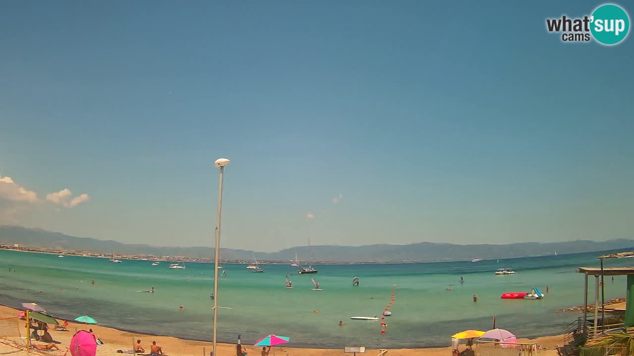Webcam Cagliari Windsurf Club – Spiaggia del Poetto in diretta