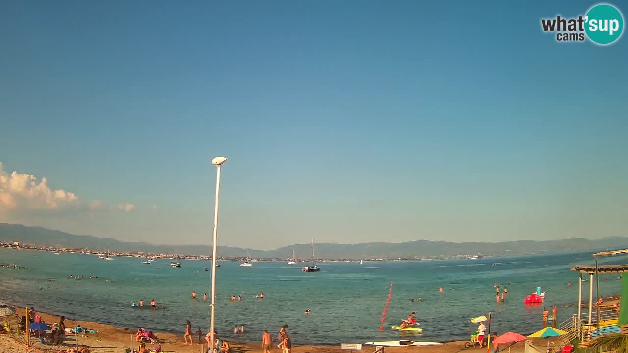 Web kamera Cagliari Windsurf Club – Poetto plaža uživo