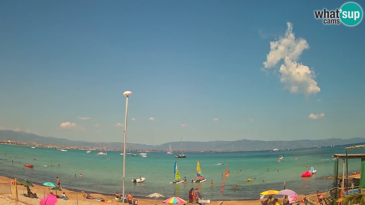 Webcam Cagliari Windsurf Club – Plage du Poetto en direct