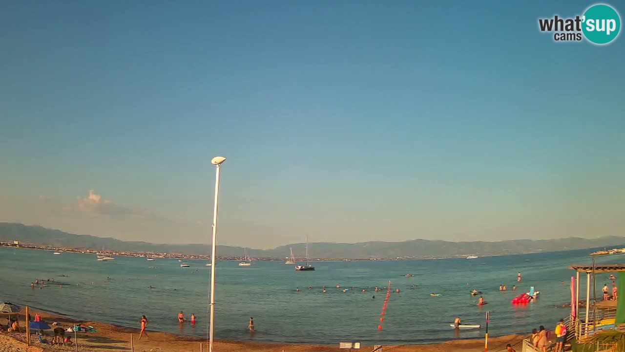 Webcam Cagliari Windsurf Club – Spiaggia del Poetto in diretta