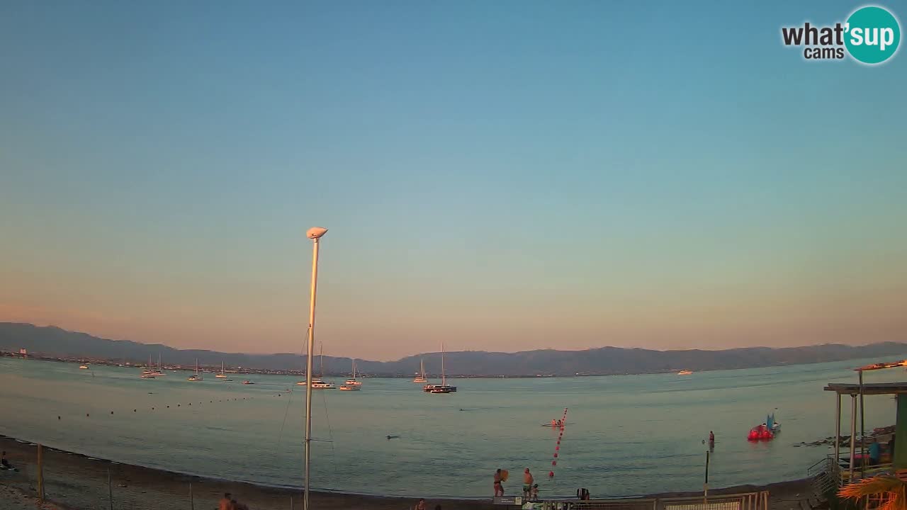 Webcam Cagliari Windsurf Club – Liveblick vom Poetto Strand