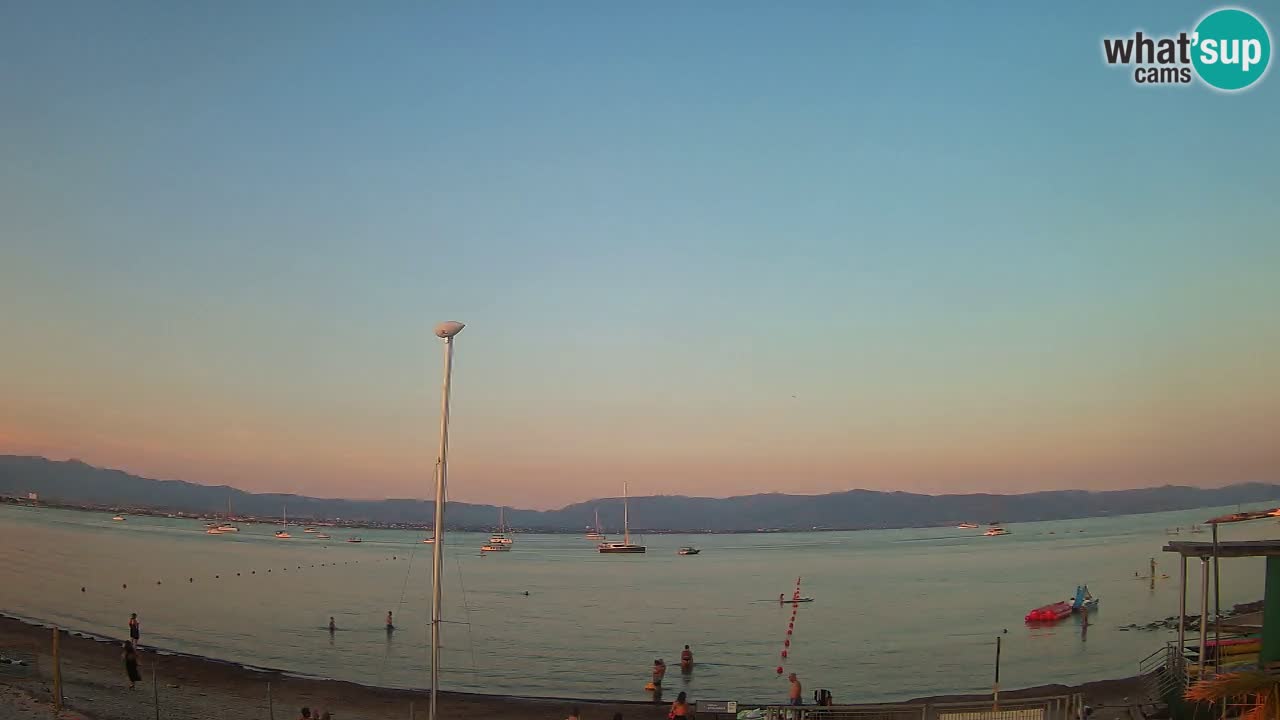 Webcam Cagliari Windsurf Club – Liveblick vom Poetto Strand