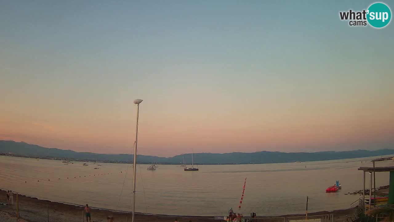 Webcam Cagliari Windsurf Club – Plage du Poetto en direct