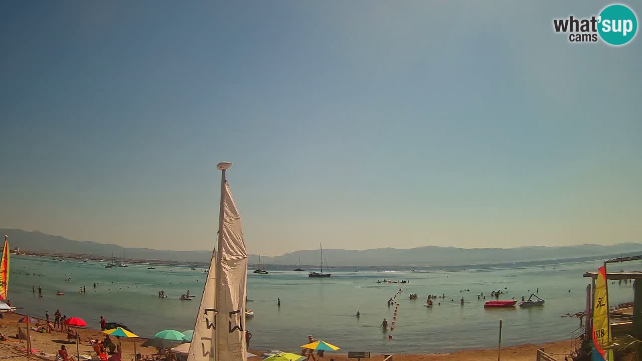Webcam Cagliari Windsurf Club – Plage du Poetto en direct