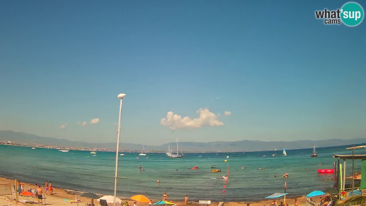 Webcam Cagliari Windsurf Club – Spiaggia del Poetto in diretta