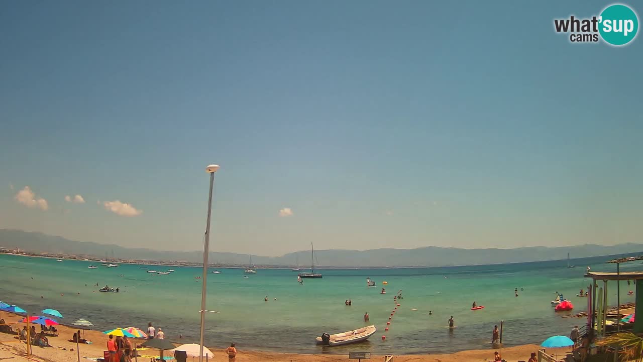 Webcam Cagliari Windsurf Club – Playa del Poetto en directo
