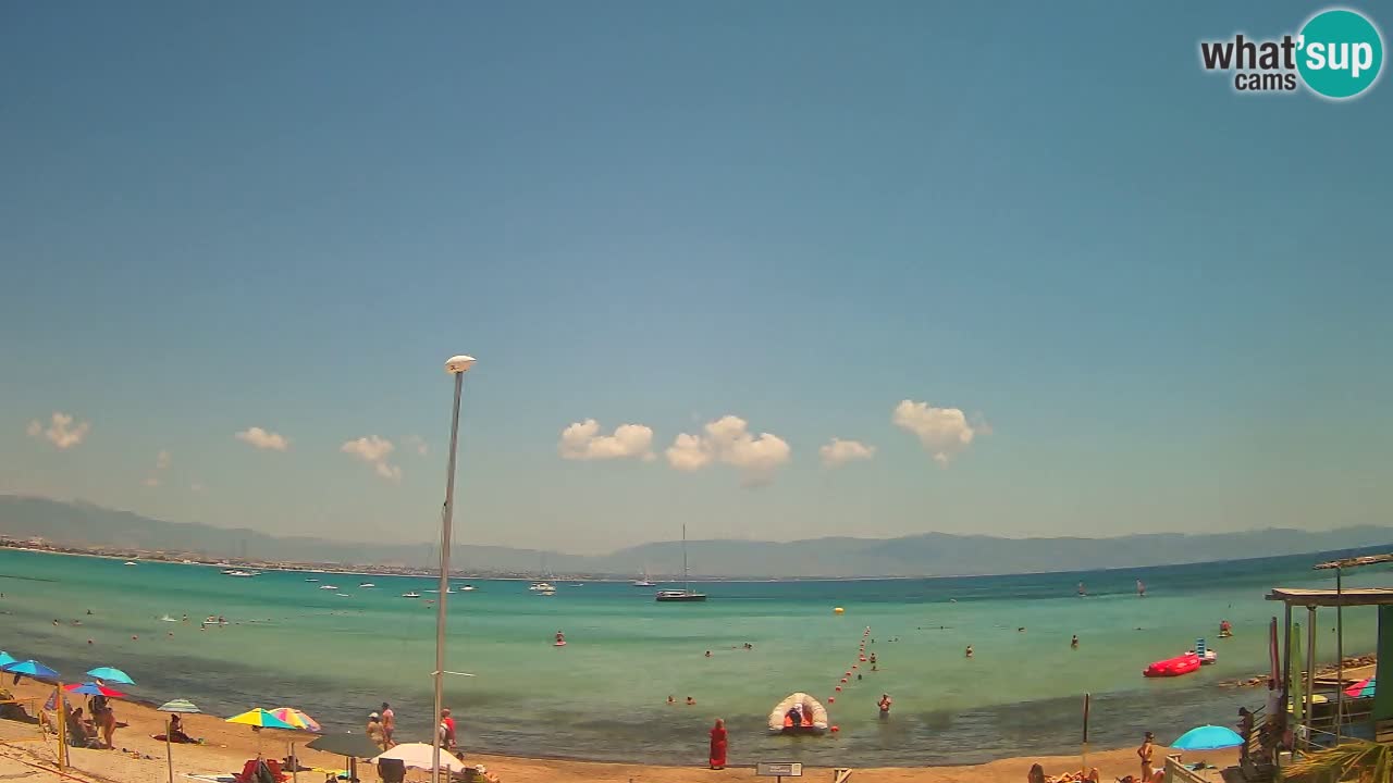 Webcam Cagliari Windsurf Club – Spiaggia del Poetto in diretta