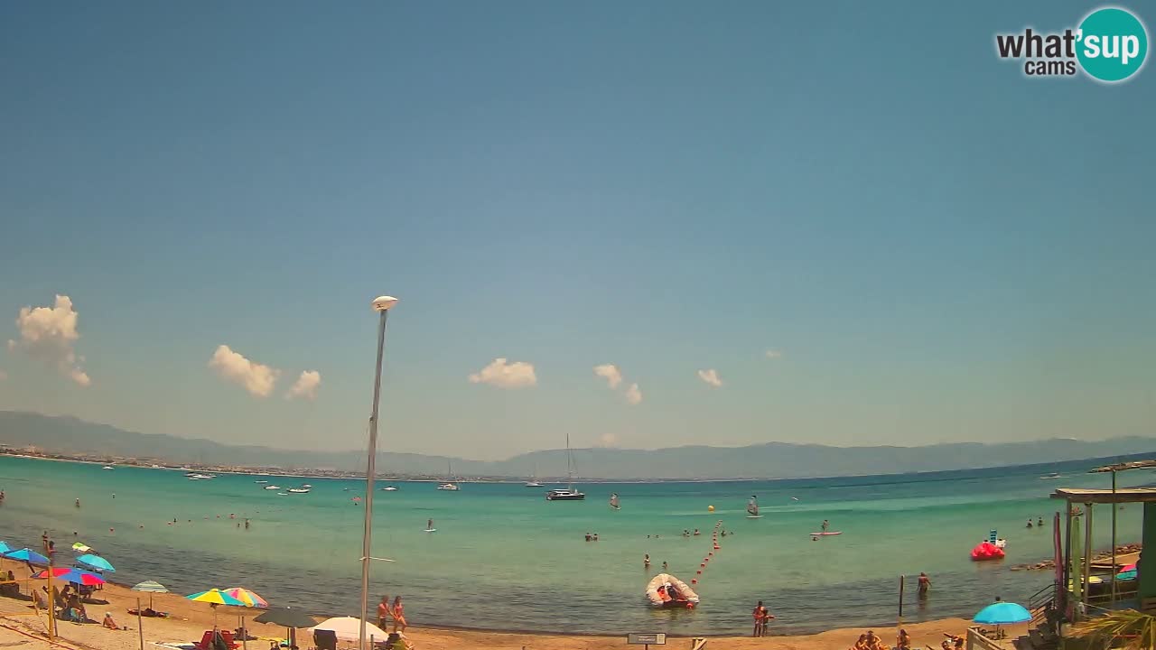 Web kamera Cagliari Windsurf Club – Poetto plaža uživo