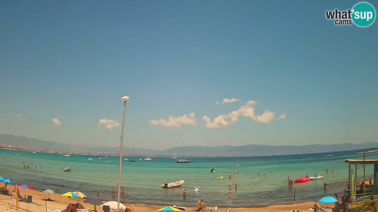 Web kamera Cagliari Windsurf Club – Poetto plaža uživo
