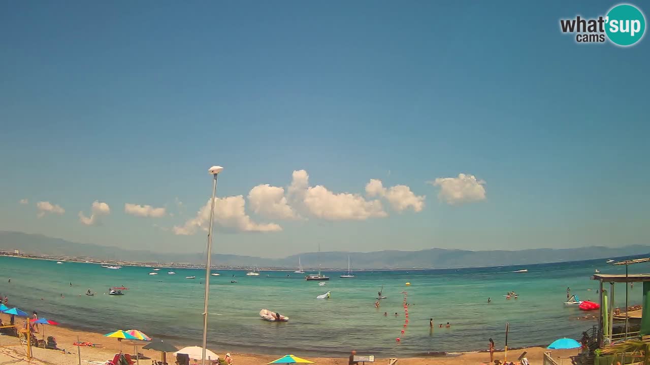 Webcam Cagliari Windsurf Club – Liveblick vom Poetto Strand