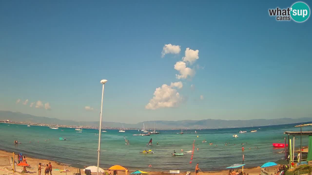 Webcam Cagliari Windsurf Club – Liveblick vom Poetto Strand
