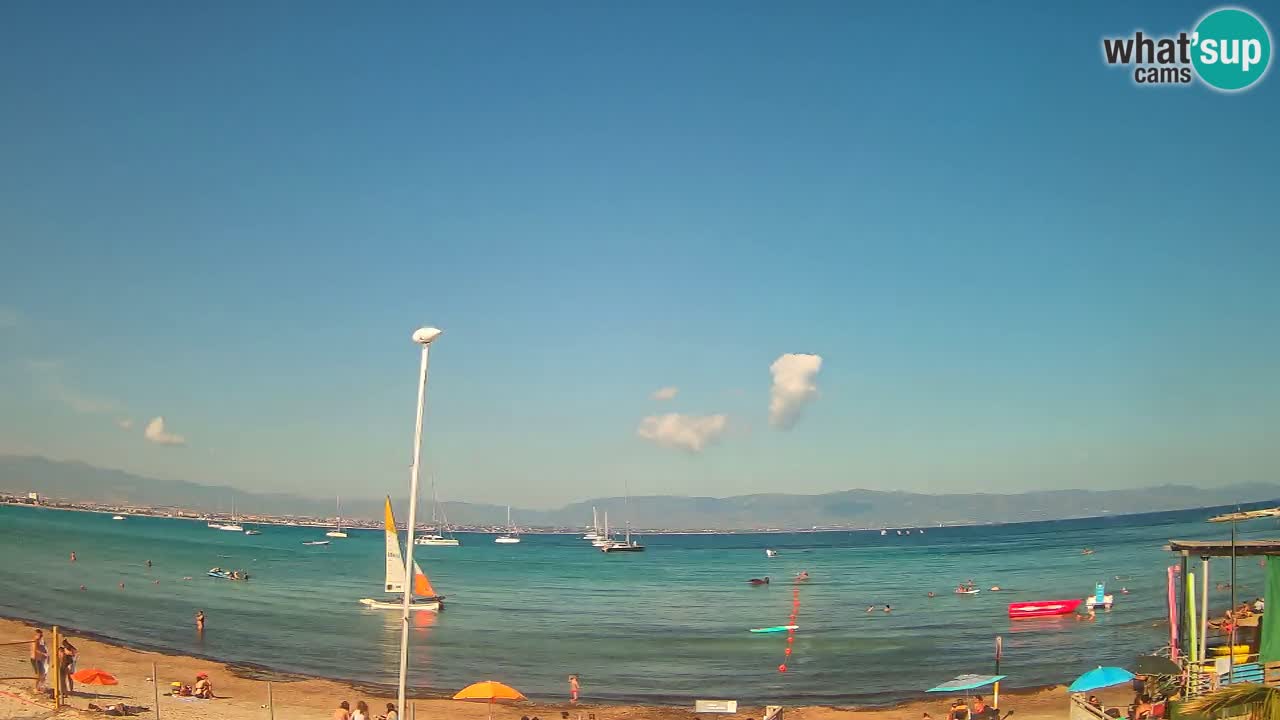 Webcam Cagliari Windsurf Club – Spiaggia del Poetto in diretta