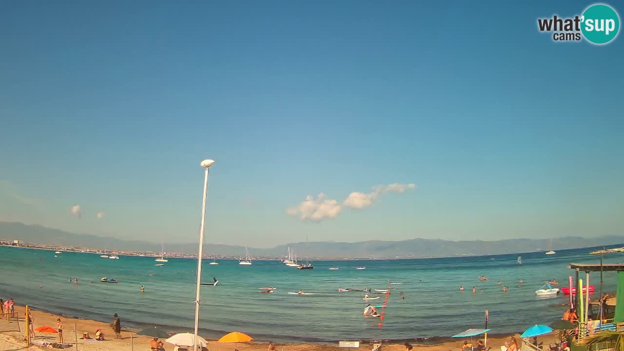 Webcam Cagliari Windsurf Club – Spiaggia del Poetto in diretta