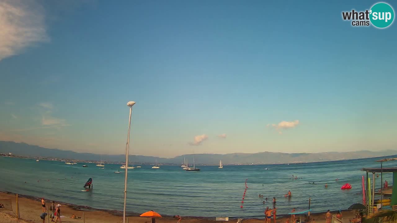 Web kamera Cagliari Windsurf Club – Poetto plaža uživo