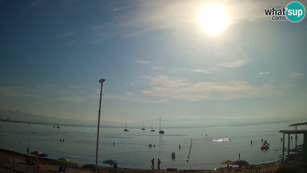 Web kamera Cagliari Windsurf Club – Poetto plaža uživo