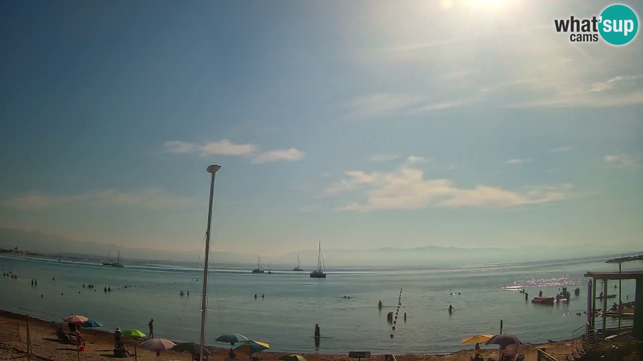 Webcam Cagliari Windsurf Club – Playa del Poetto en directo