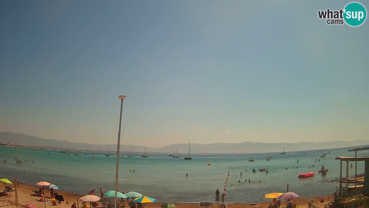 Webcam Cagliari Windsurf Club – Plage du Poetto en direct