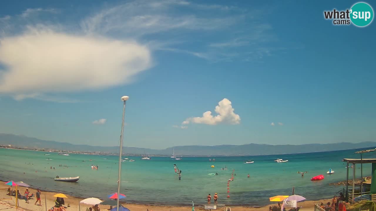 Webcam Cagliari Windsurf Club – Liveblick vom Poetto Strand