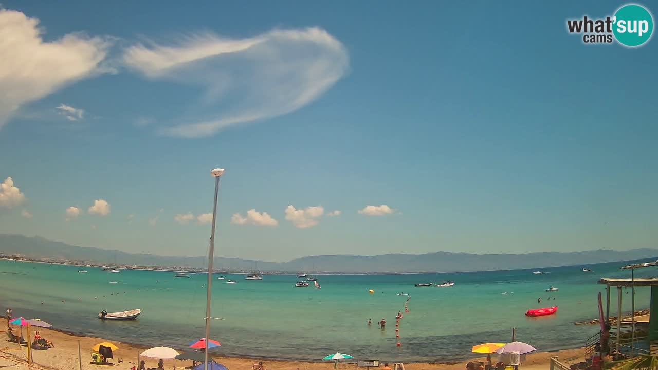 Webcam Cagliari Windsurf Club – Plage du Poetto en direct