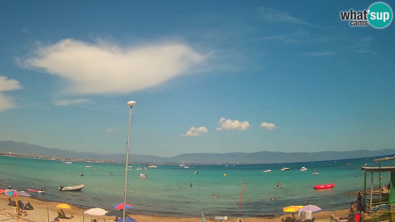 Webcam Cagliari Windsurf Club – Spiaggia del Poetto in diretta