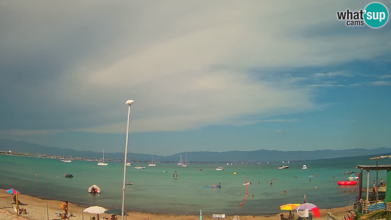 Web kamera Cagliari Windsurf Club – Poetto plaža uživo