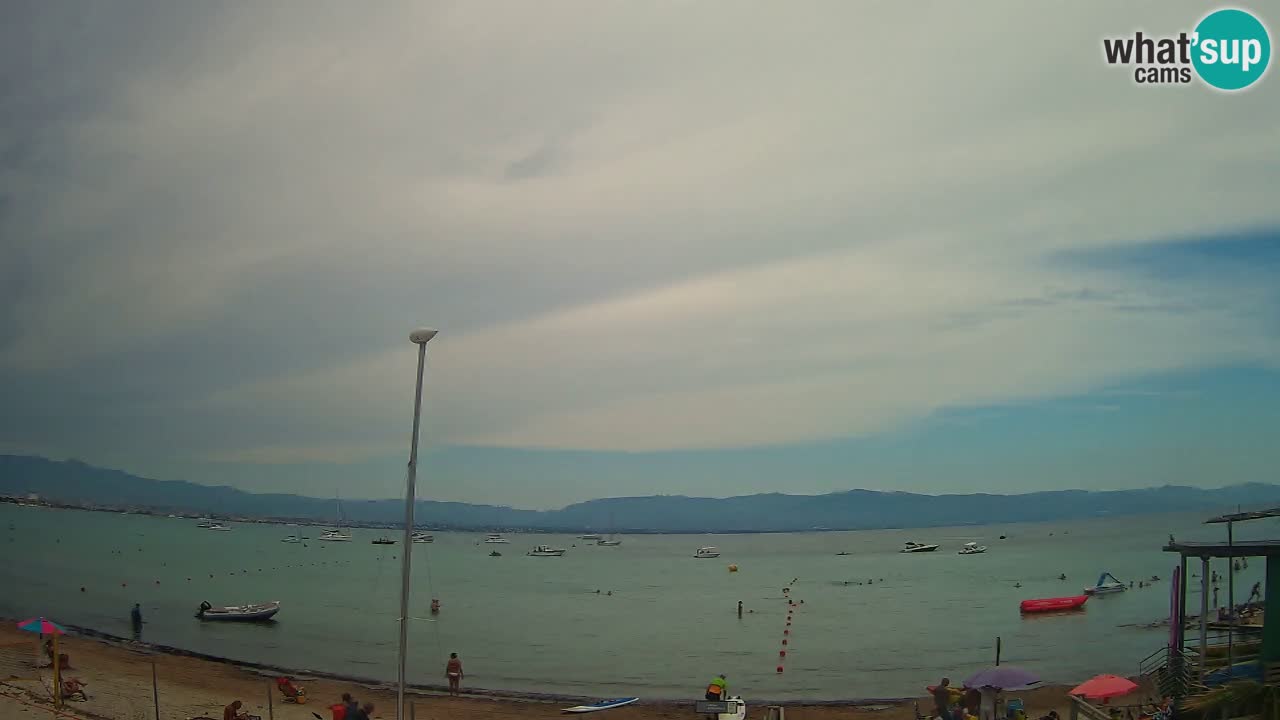 Web kamera Cagliari Windsurf Club – Poetto plaža uživo