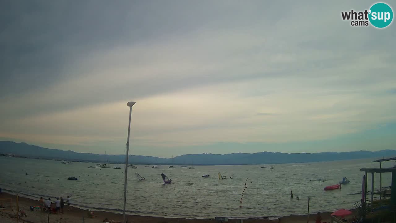 Webcam Cagliari Windsurf Club – Plage du Poetto en direct