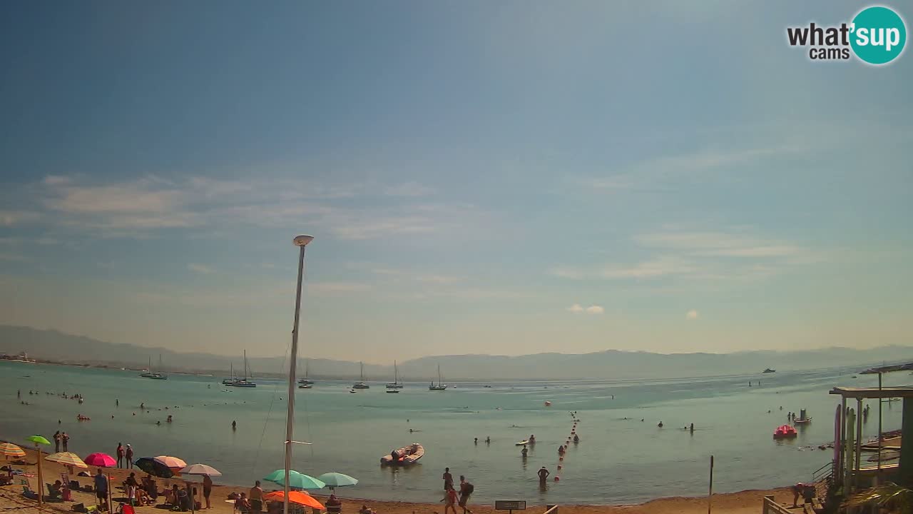 Web kamera Cagliari Windsurf Club – Poetto plaža uživo