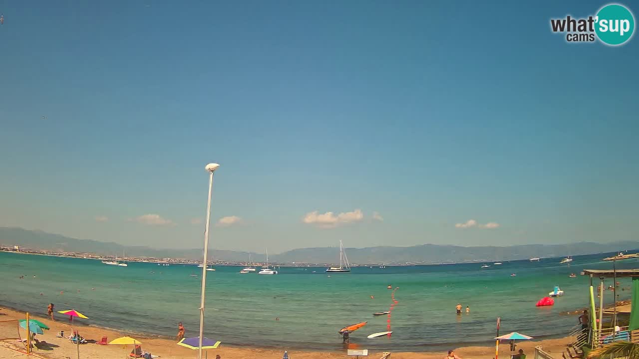 Webcam Cagliari Windsurf Club – Spiaggia del Poetto in diretta