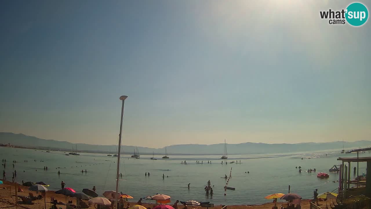 Web kamera Cagliari Windsurf Club – Poetto plaža uživo