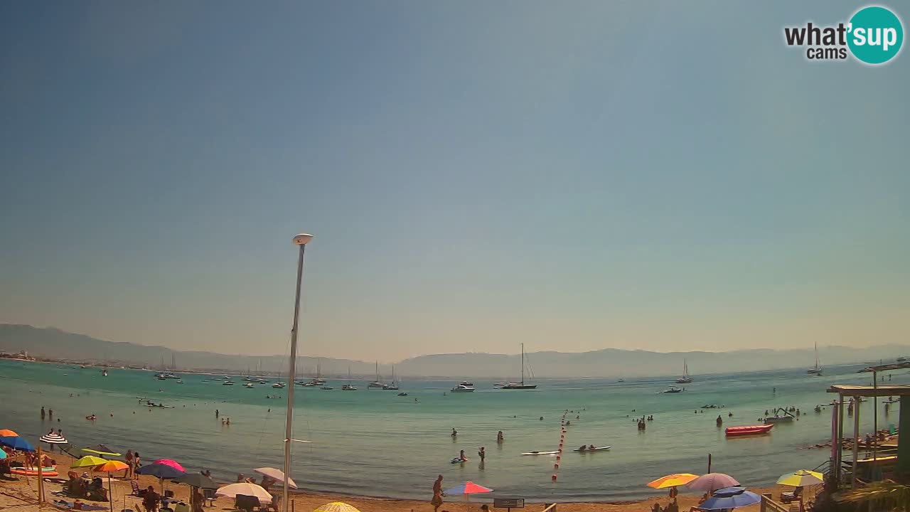 Web kamera Cagliari Windsurf Club – Poetto plaža uživo