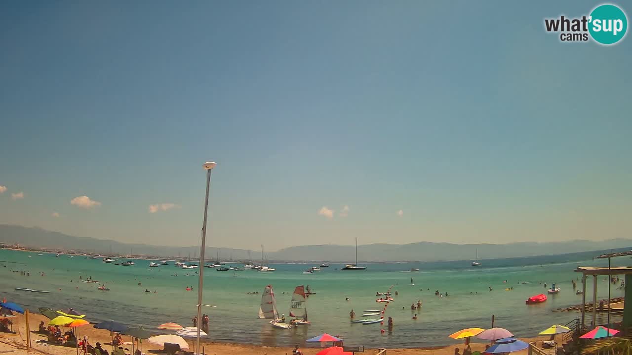 Webcam Cagliari Windsurf Club – Liveblick vom Poetto Strand