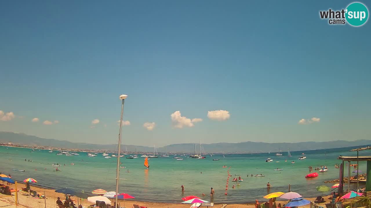 Webcam Cagliari Windsurf Club – Spiaggia del Poetto in diretta