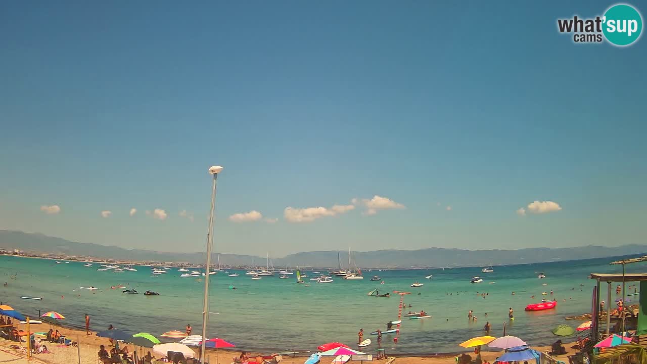 Webcam Cagliari Windsurf Club – Plage du Poetto en direct