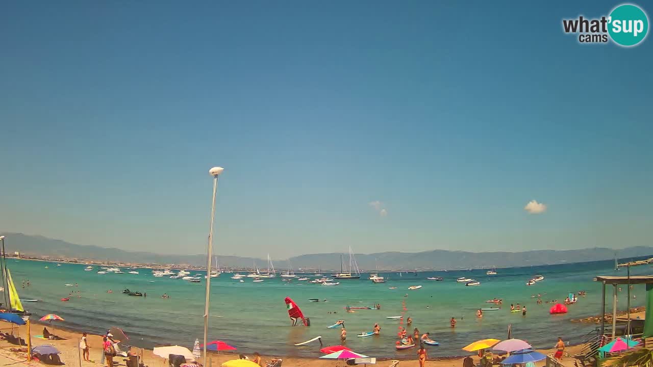 Webcam Cagliari Windsurf Club – Spiaggia del Poetto in diretta