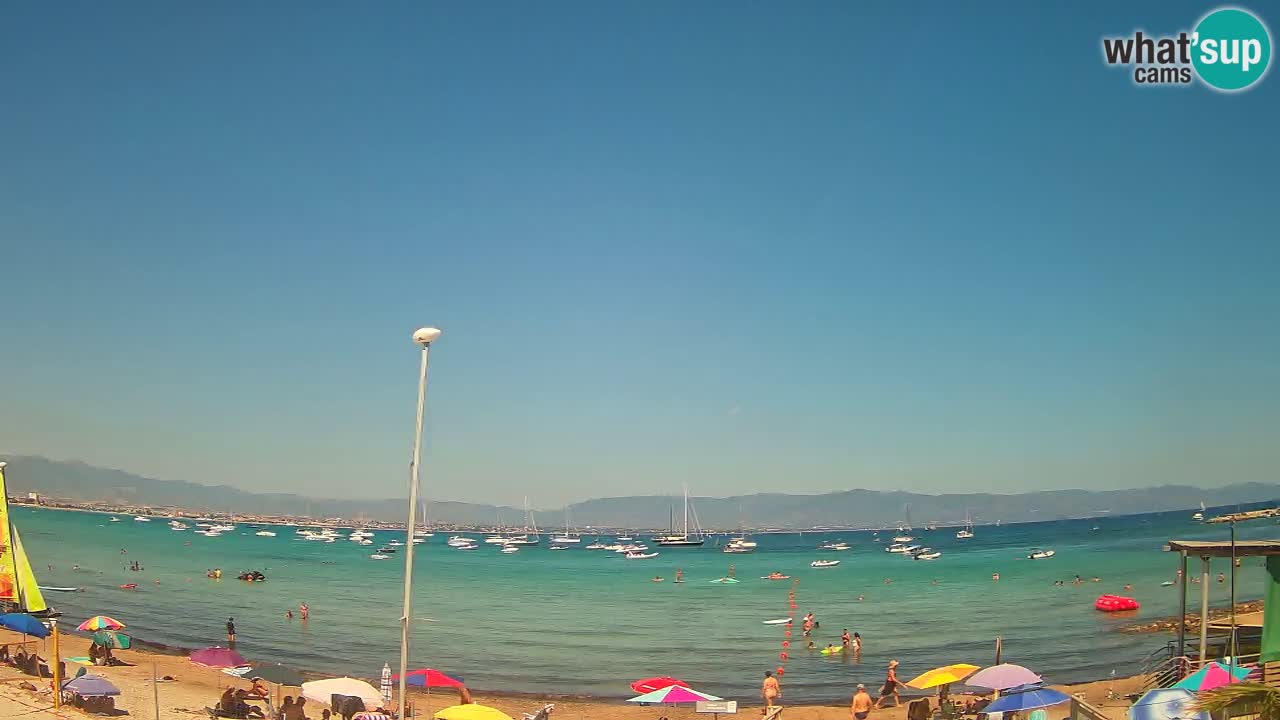 Webcam Cagliari Windsurf Club – Playa del Poetto en directo