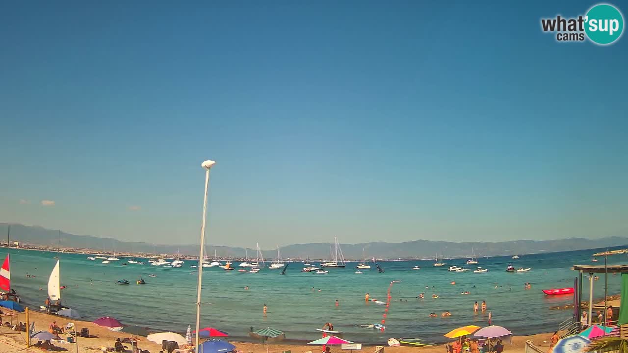 Webcam Cagliari Windsurf Club – Spiaggia del Poetto in diretta