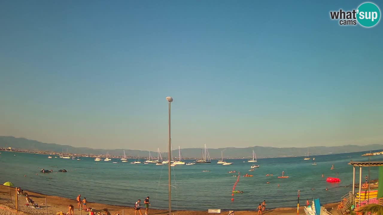 Webcam Cagliari Windsurf Club – Liveblick vom Poetto Strand