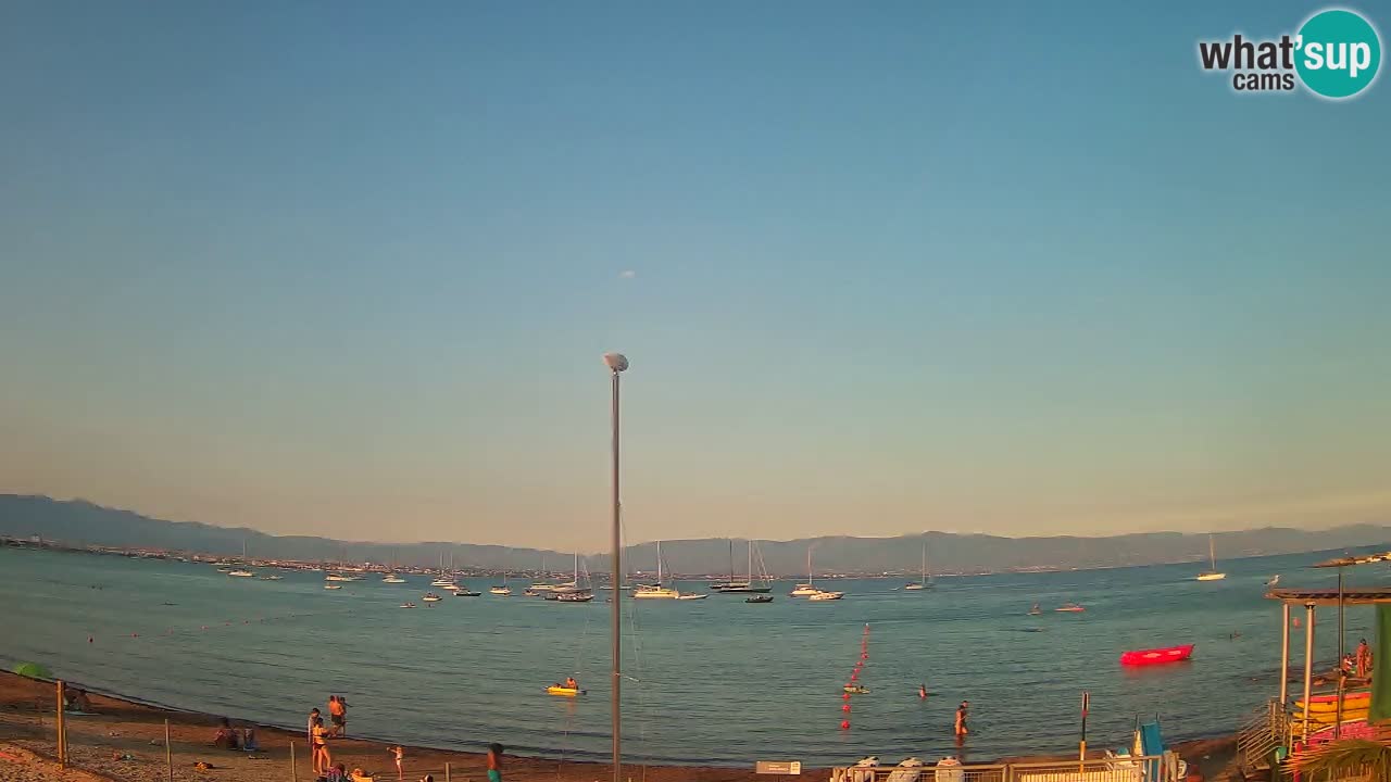 Webcam Cagliari Windsurf Club – Spiaggia del Poetto in diretta