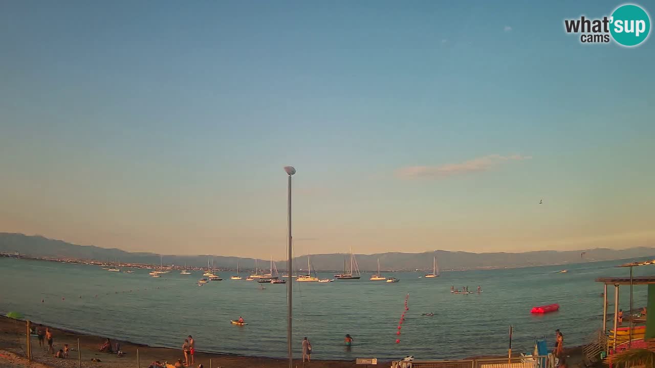Webcam Cagliari Windsurf Club – Spiaggia del Poetto in diretta