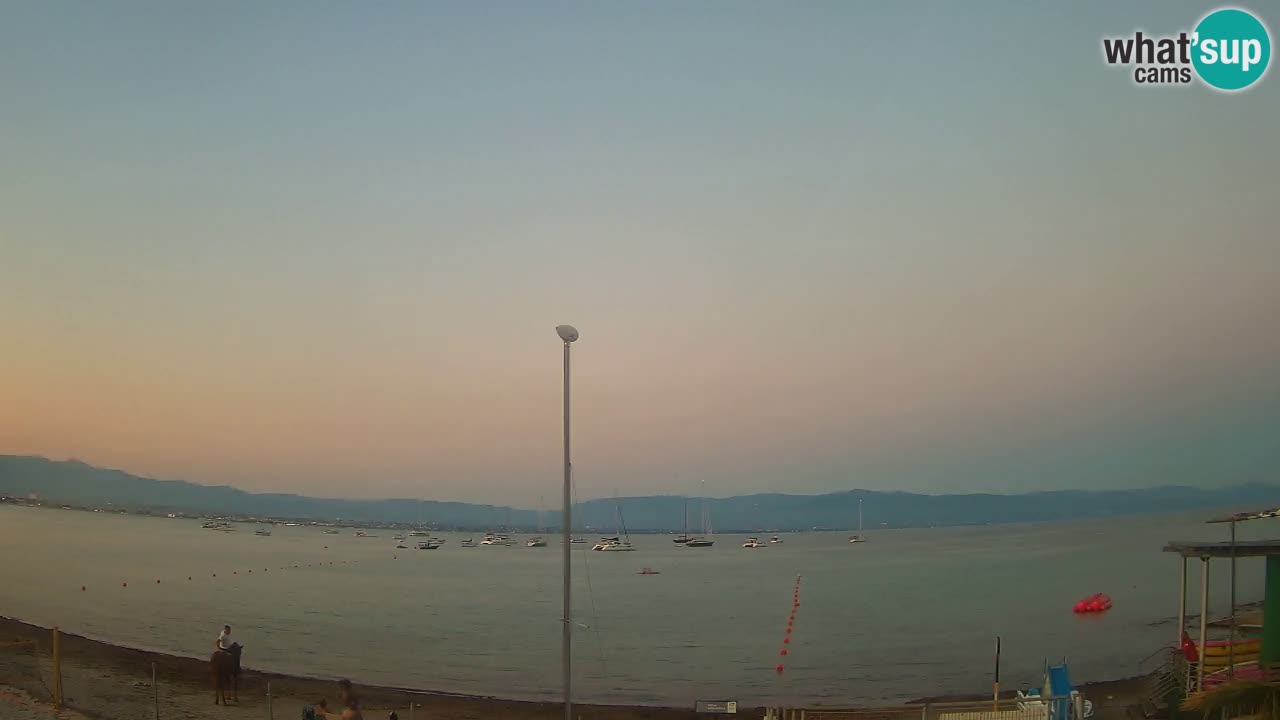 Webcam Cagliari Windsurf Club – Playa del Poetto en directo