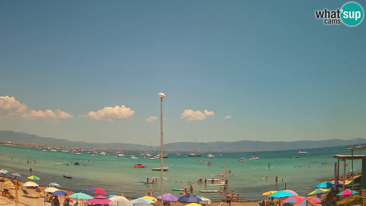 Webcam Cagliari Windsurf Club – Playa del Poetto en directo