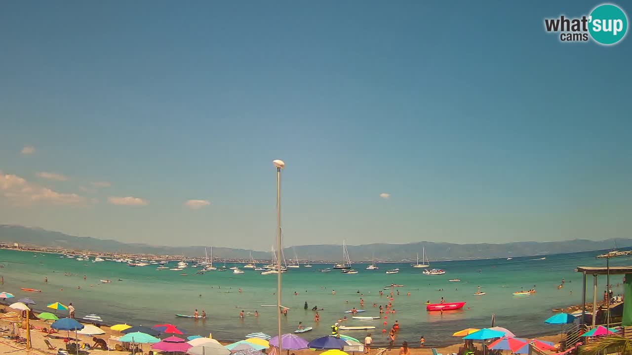 Webcam Cagliari Windsurf Club – Liveblick vom Poetto Strand