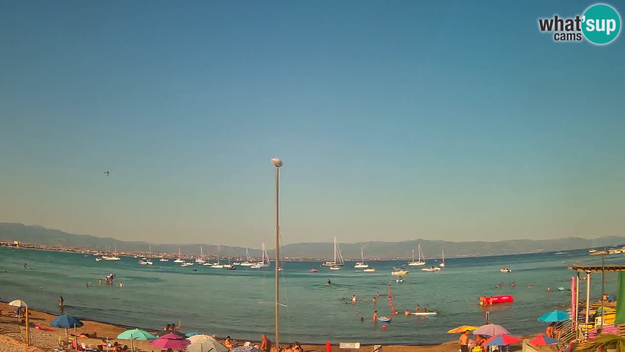 Webcam Cagliari Windsurf Club – Spiaggia del Poetto in diretta