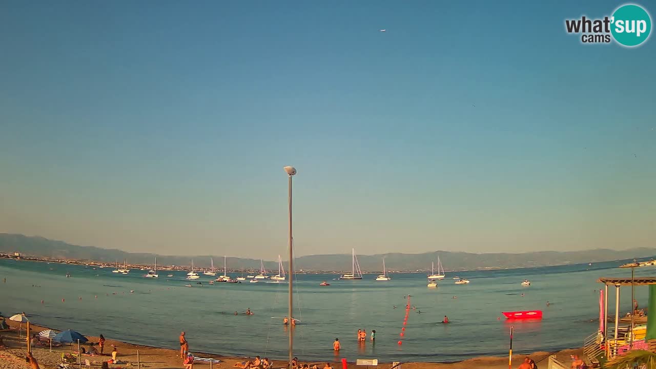 Webcam Cagliari Windsurf Club – Spiaggia del Poetto in diretta