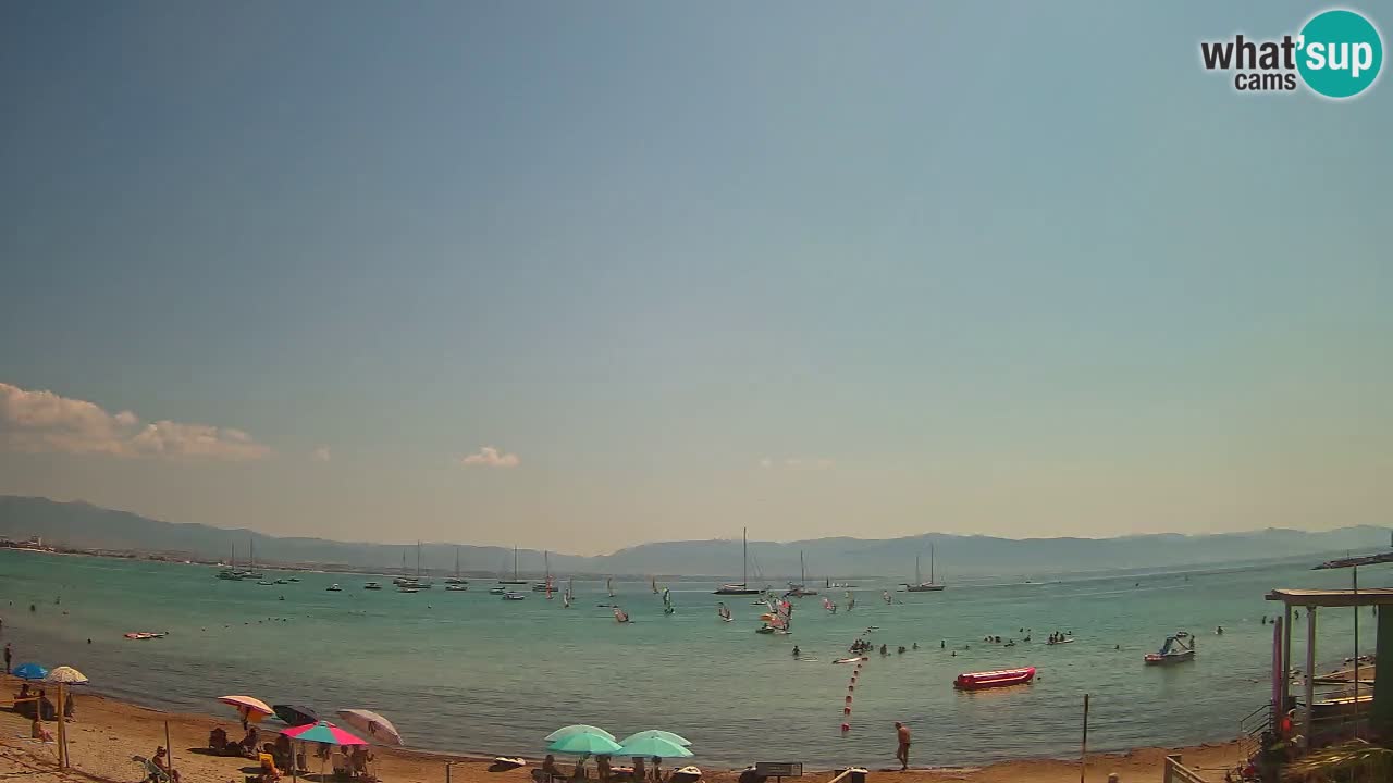 Webcam Cagliari Windsurf Club – Spiaggia del Poetto in diretta