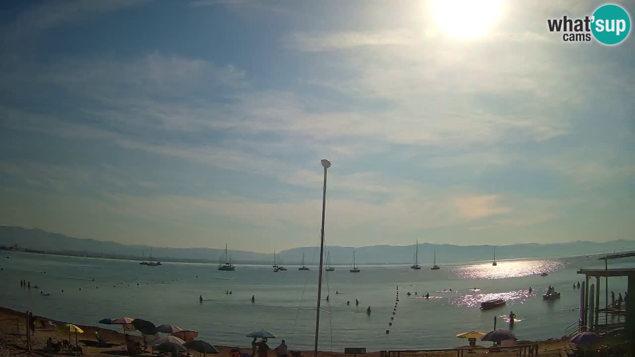 Web kamera Cagliari Windsurf Club – Poetto plaža uživo